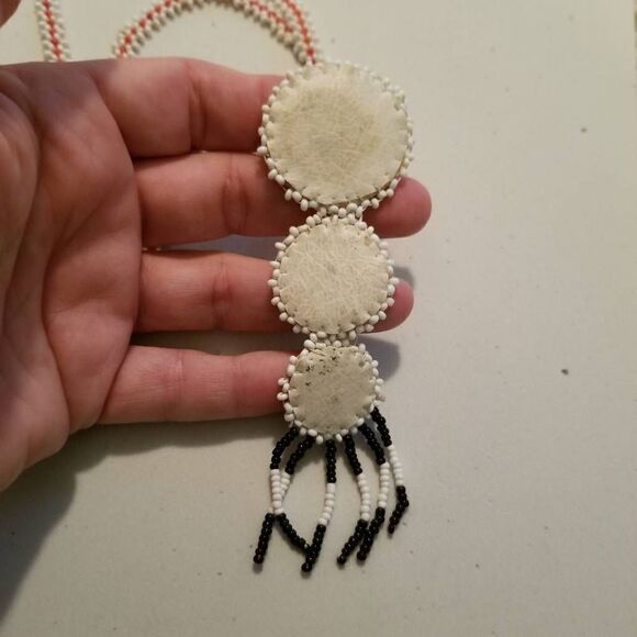 Vintage Native American SW Seed Beed Star Necklace - Picture 3 of 7